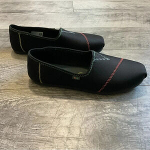 Toms Black Tech Jersey Slip On Shoe Size 10